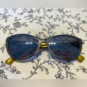 Grey and Gold Dolce & Gabbana Sunglasses with Mirrored Lenses